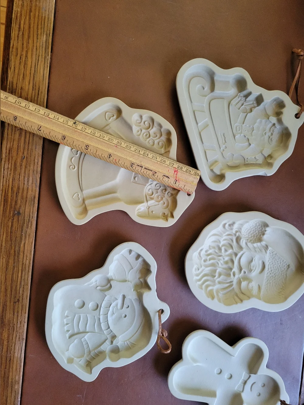 5 Christmas Holiday Ceramic Molds